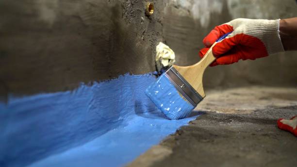 Commercial Waterproofing project at a Marietta, GA business property by SJ Waterproofing Pros